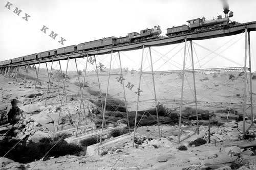 1890 steam engine trestle - steam,