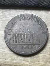 Flint Lead Works, One Penny Token, 1813