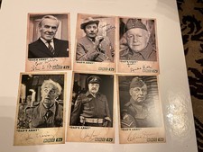 DAD'S ARMY CAST x 6 SIGNED