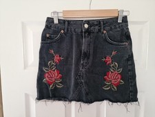 Ladies Mini Black Denim