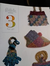 Colinette 3 For All Pattern Booklet Bag Scarf Slippers Cushion