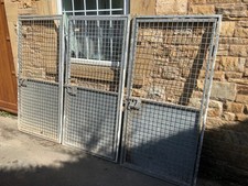 3 x croft of wigan galvanised dog kennel run doors