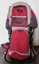 Dromader Hiking Walking Child Toddler Carrier Backpack Red Used 
