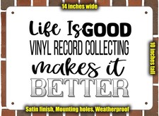 Metal Sign - Vinyl Record