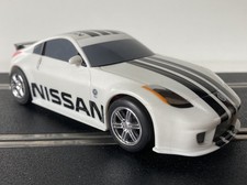 Scalextric C2736 Nissan 350Z Drift White & Black 360 1/32, Tested, Runs Great