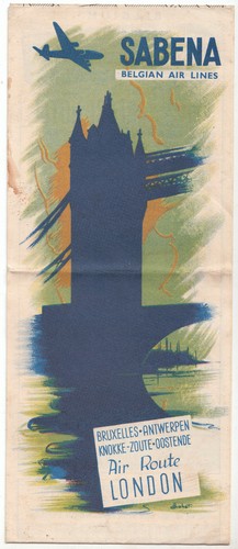 Sabena belgian air lines - belgian, route