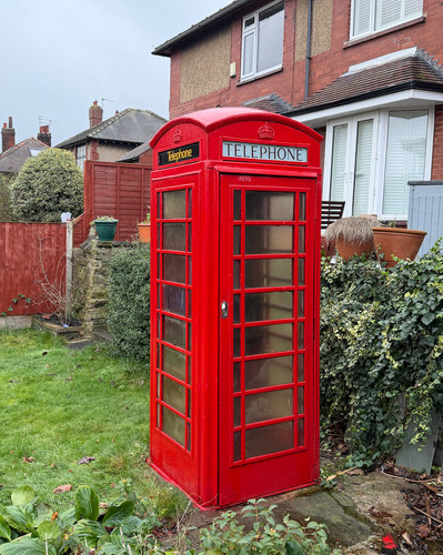 Original red telephone - original, box