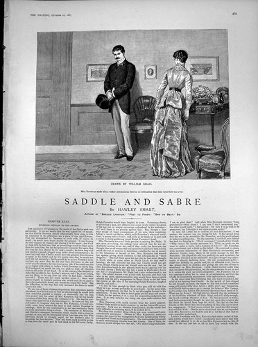 Old antique print saddle - antique,