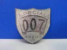 vintage LONE STAR SPECIAL AGENT 007 PIN BADGE JAMES BOND secret spy 1965 metal
