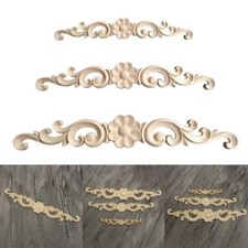 2Pcs Wooden Carved Applique