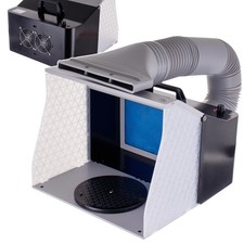 Paint Spray Booth with LED Lighting Dual Fan Adjustable Power 230V for Modeling