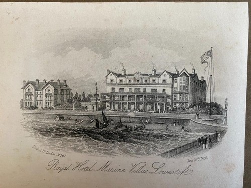1850 engraving royal hotel - 1850,