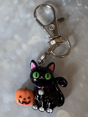 Black cat pumpkin acrylic - pumpkin,