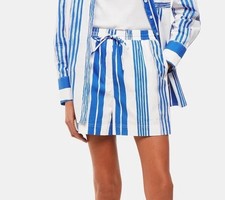 Whistles Striped Paint Blue