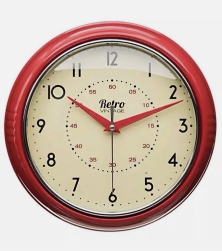 Round kitchen clock - round,