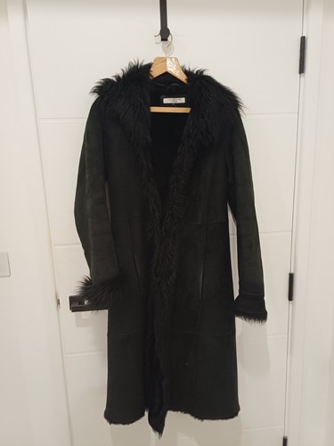 Long real sheepskin coat - real,