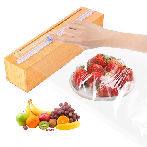 Plastic wrap dispenser with - plastic,