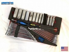 Armstrong General Mechanics Tool 1/2 deep socket and ratcheting wrenches