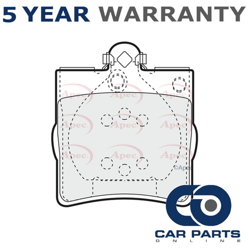 Brake pads set rear - set, fits