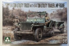 TAKOM 1/35 2126 1/4 TON UTILITY TRUCK W/ 1/4 TON UTILITY TRAILER AND MP FIGURE