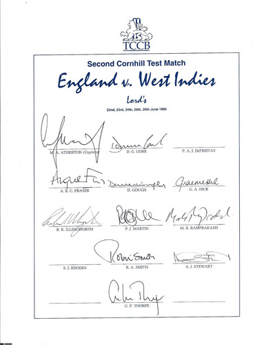 Cricket england signed - england, team
