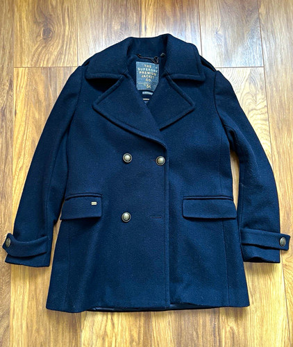 Superdry dark navy wool blend - dark,