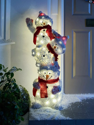 105 lit snowy snowman - 105,