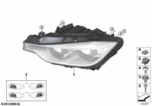 Bmw genuine left - genuine, headlight