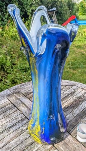 Murano glass vase 1960s - murano,