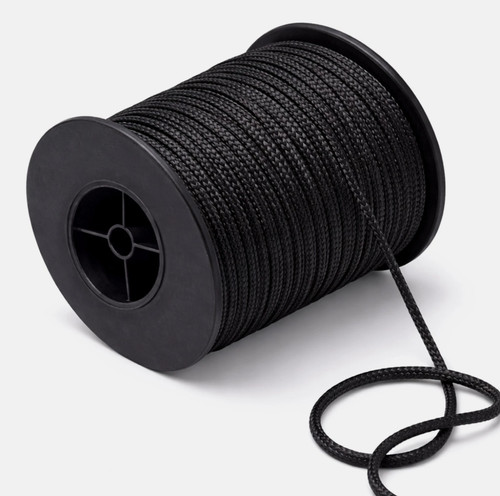 Black venetian blind cord - black,