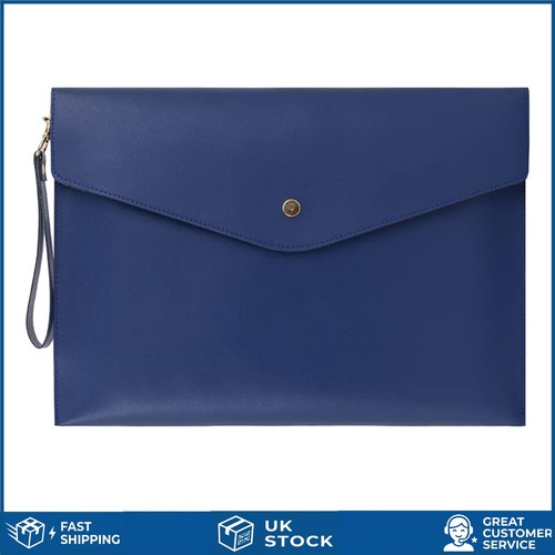 Elegant blue genuine leather - blue,