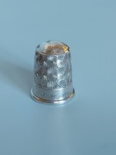 Hallmarked Charles Horner Sterling Silver Spiral Design Thimble / Sewing (767)
