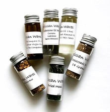 Witches Apothecary Set Spiritual Spell Ingredients Herbs Dirt Oils Pagan Wiccan