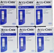 6 x 50 Accu-Chek Aviva Blood Glucose Test Strips. FREE POSTAGE 30/06/26.