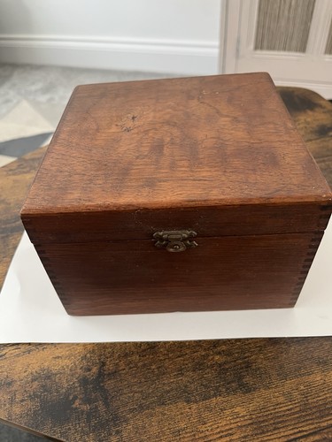 Vintage hardwood tea caddy - vintage,