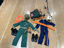 Action Man Palitoy Pursuit Craft Pilot & Air Pilot Jumpsuits/Accessories 1970's 
