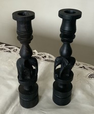 Pair Vintage Solid Dark