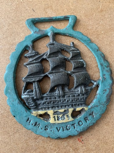 Antique horse brass - brass, s