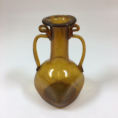 Antique hand blown amber - antique,