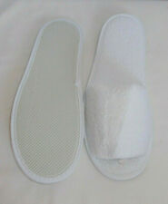 White Open toe Terry towelling Slippers Size 7-8