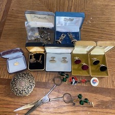Vintage Cuff links Pins Tie