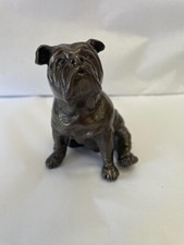 Sitting English Bulldog Bronze