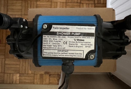 Wickes shower pump twin - wickes,
