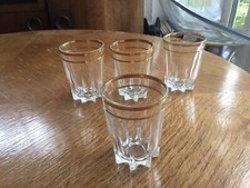 4 Vintage Shot/Tot Glasses