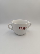 Costa Coffee Large Double Handle Coffee Mug Cappuccino Ceramic Cup 590ml (20oz)