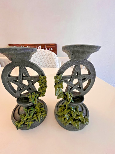Pentagram candle holders