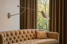 Wall Lamp AM.PM Funambule 1-Arm Articulated Metal Adjustable Grey Modern Light 