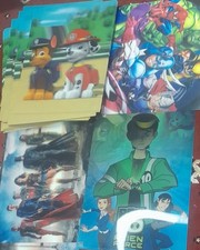 Job Lot of 39x 3D Lenticular Art Posters BEN 10/Paw Patrol/Marvel/Justice League