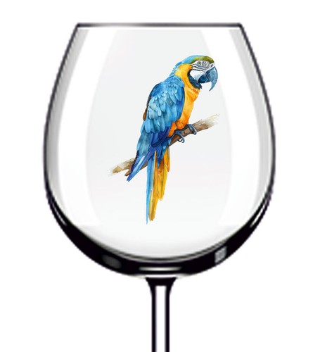 12x blue gold macaw parrot - blue,