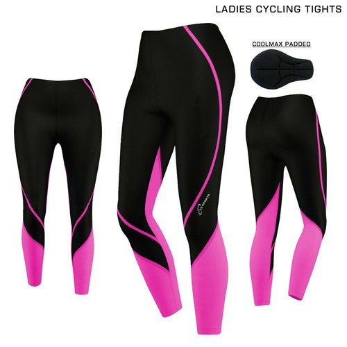 Ladies cycling tights padded - cycling,